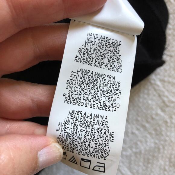 Tiana B Color Block Sweater Dress L Cream Gray Black Made in USA Office Career - Picture 10 of 11